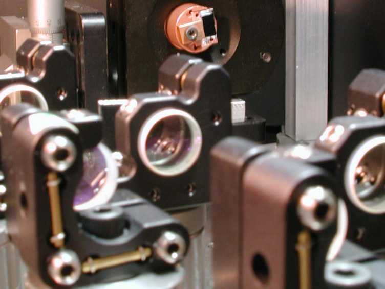 Enlarged view: SESAM in diode pumped solid-state laser